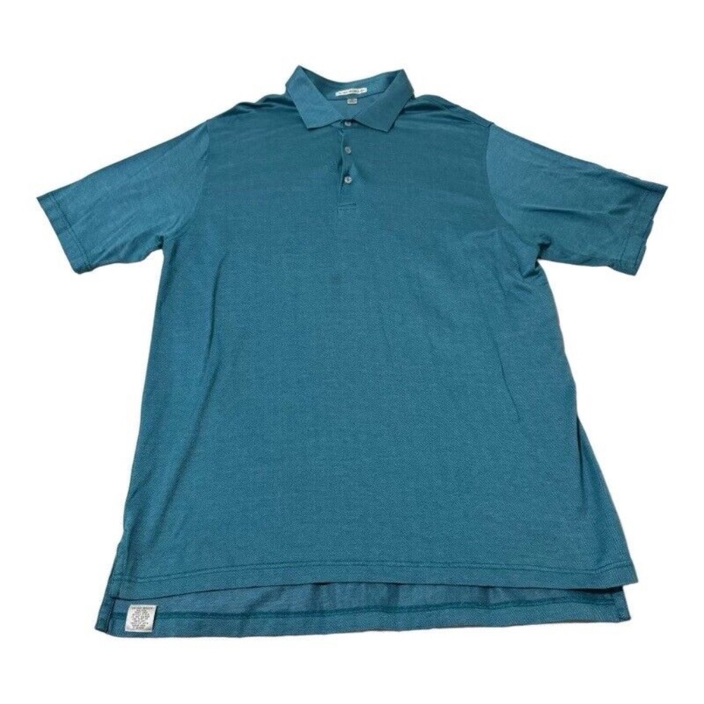 Peter Millar Polo Shirt Mens Blue Crown Sport Golf Outdoor XL